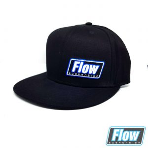 Snapback FLOW schwarz mit gesticktem Logo
